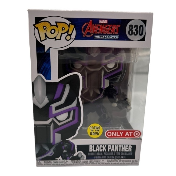 NWT Funko Pop! Black Panther Collectible Figurine Target Exclusive #830 - Picture 1 of 6
